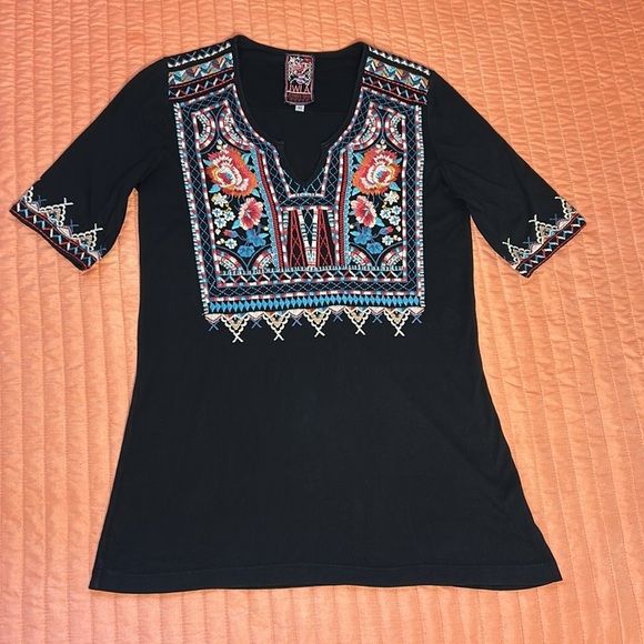 JOHNNY WAS LA MINA EMBROIDERED TOP size XS - Picture 13 of 13